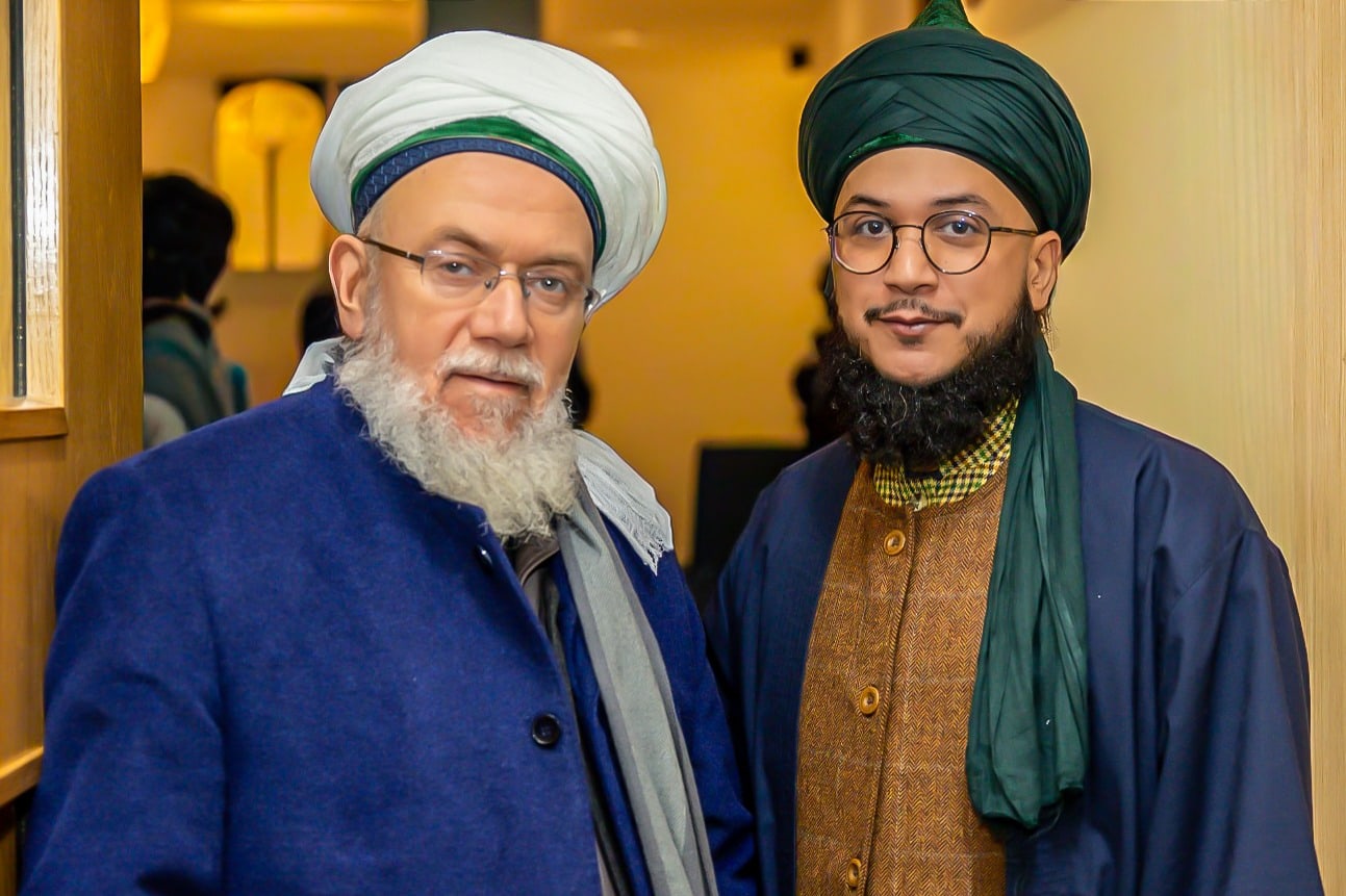 Shaykh Awase with Maulana Shaykh Mehmet Adil at the dergah.